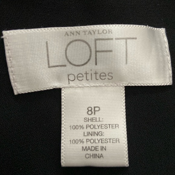 Vintage LOFT Y2K Black Satin Sequin Camisole With Bow Top Size 8 Petite - Picture 4 of 6